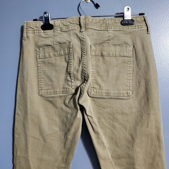Banana Republic Womens Khaki Jean Pants Skinny Ankle Gorpcore Size 26 - Picture 4 of 7